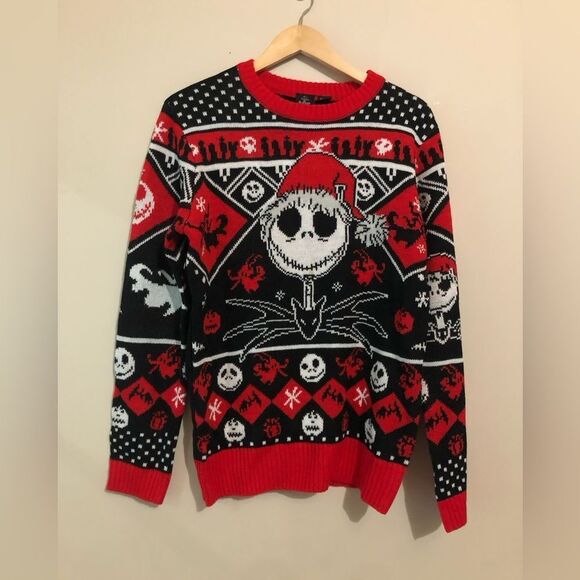 📳 MENS | DISNEY | Nightmare Before Christmas Knit Sweater - Picture 1 of 3
